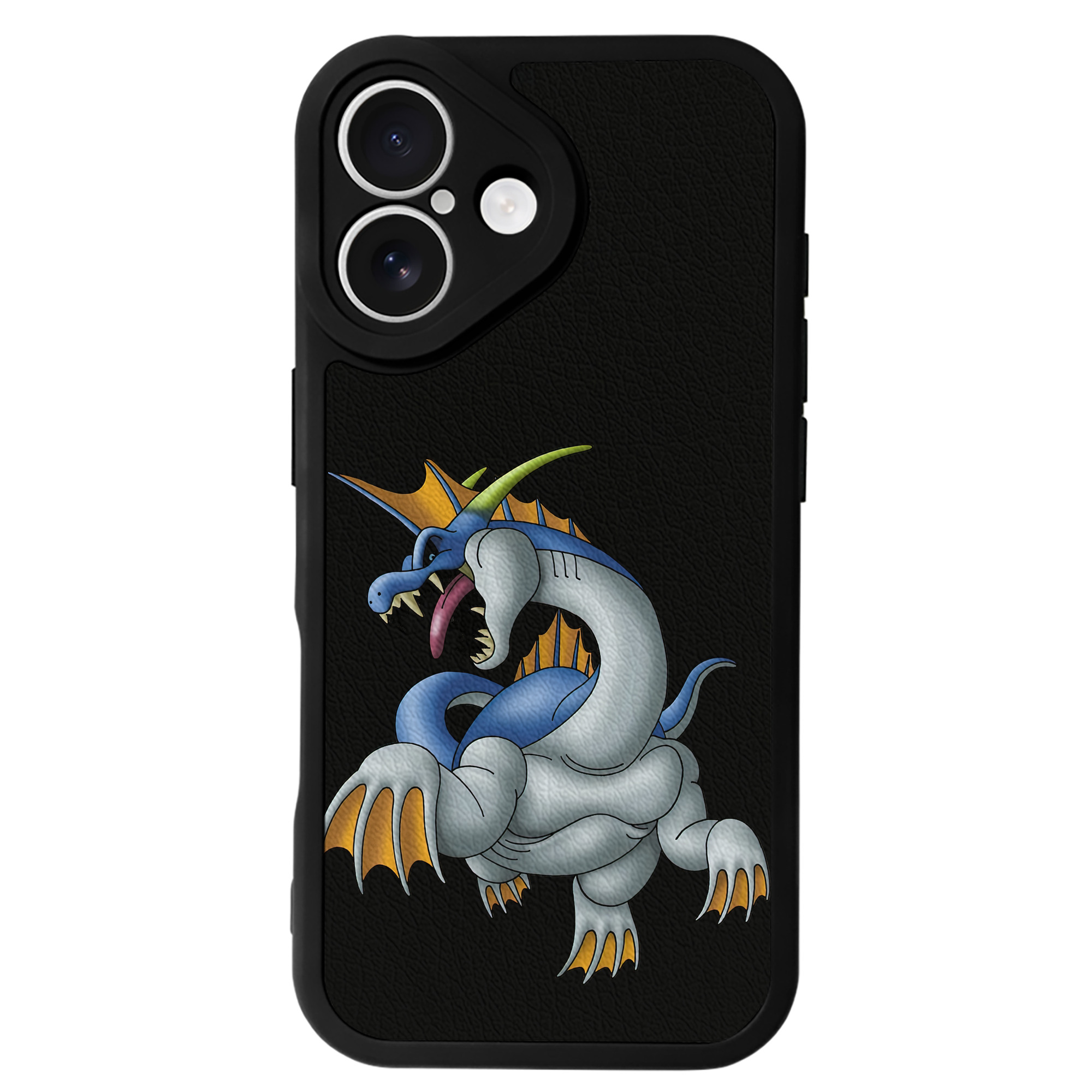 （画像用） ドラゴンクエスト Doragon Kuesuto Dragon Quest 【iPhone 16シリーズ対応】シリコンスマホケース（レザー調） 材質：シリコン